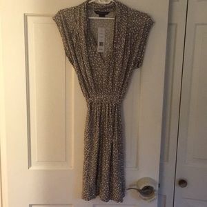 French Connection gray tie dress